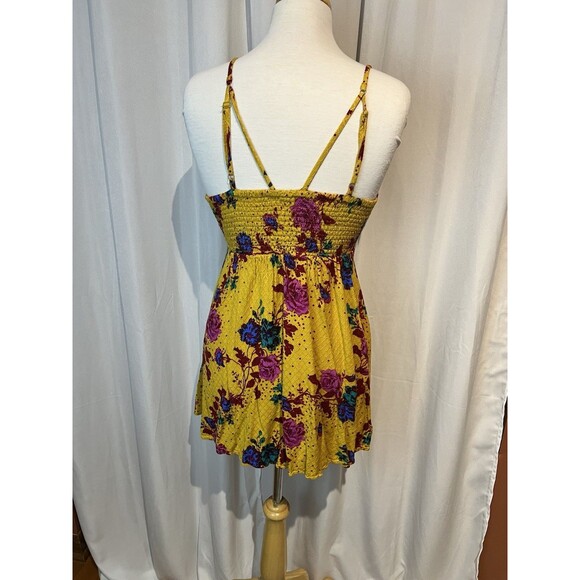 Intimately FREE PEOPLE Never Be Mine Mini Dress size Small Floral‎ beautiful - Picture 4 of 5